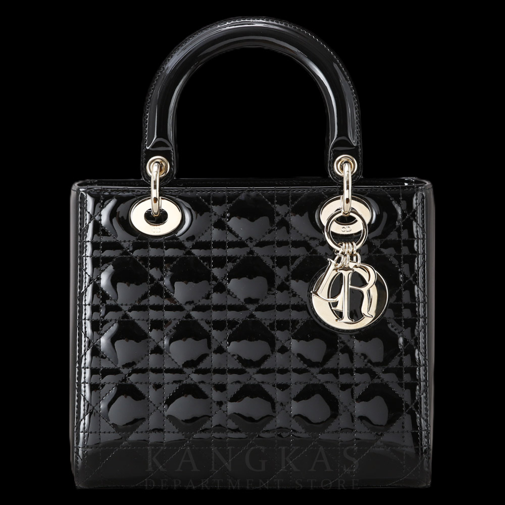 CHRISTIAN DIOR(USED)크리스찬디올 레이디디올 페이던트 미듐 블랙